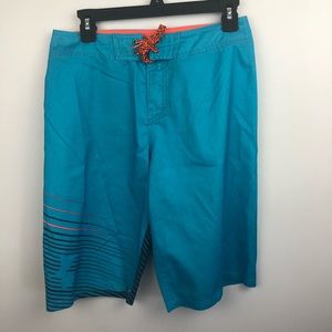 Under Armour Boardshorts Color Aqua/Orange/Black Size 28